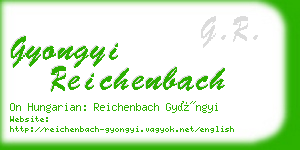 gyongyi reichenbach business card